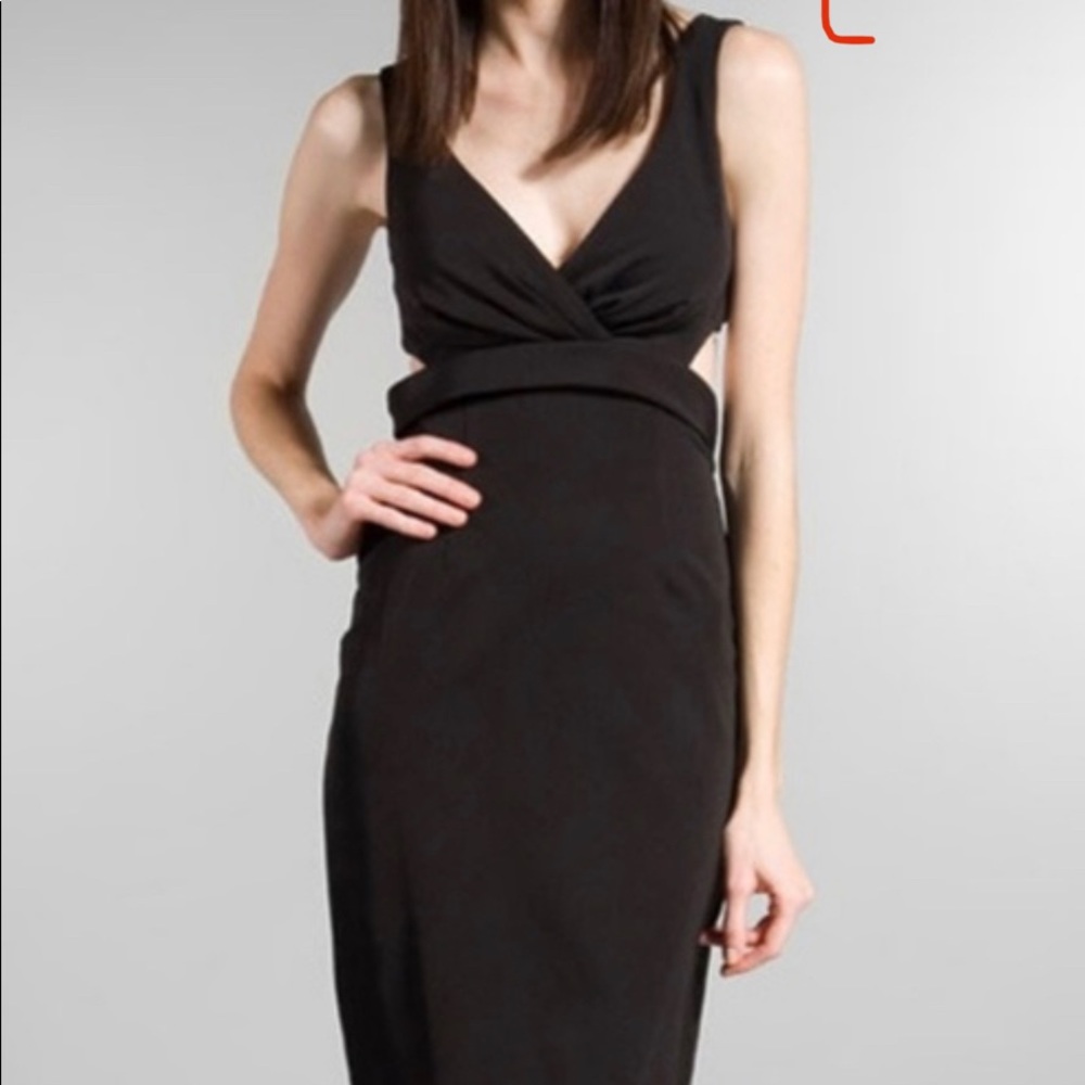 Black Halo cut out dress.